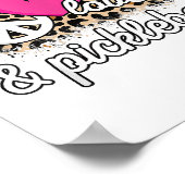 Niedlich Peace Liebe Pickleball Player Funny Pickl Poster (Ecke)