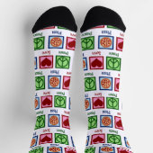 Niedlich Peace Liebe Pizza Socken (Oben)