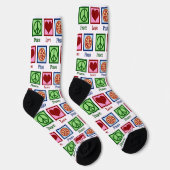Niedlich Peace Liebe Pizza Socken (Rechts)