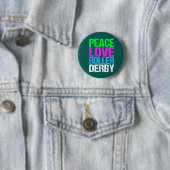 Niedlich Peace Liebe Roller Derby Button (Beispiel)