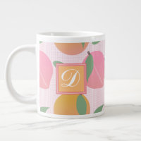 Niedlich Peach Orange Fruchtmuster Pink