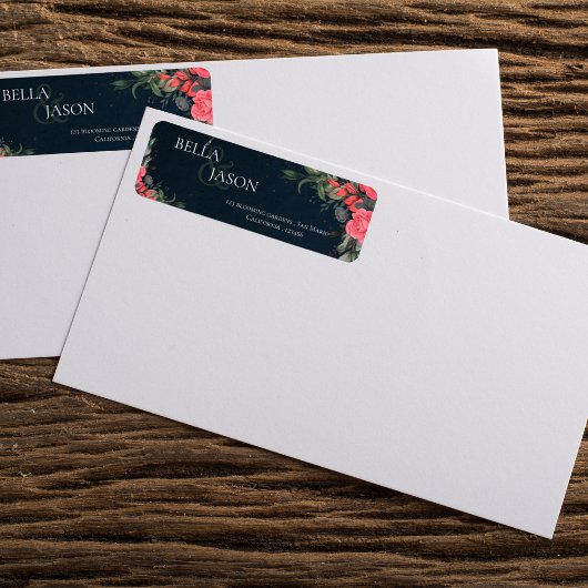 Niedlich Peach Orange Gray Floral Script Hochzeit