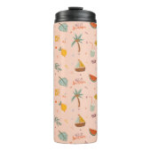 Niedlich Peach Summer farbenfroh Thermosbecher (Vorderseite)