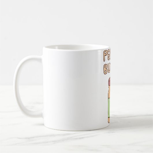 Niedlich Peanut Butter Jar Doodle Kaffeetasse (Links)