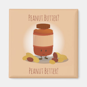 Niedlich Peanut Butter Jar Magnet