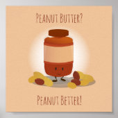 Niedlich Peanut Butter Jar | Poster (Vorne)
