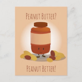 Niedlich Peanut Butter Jar | Postkarte