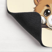 Niedlich Peeking Akita Dog Mousepad (Ecke)