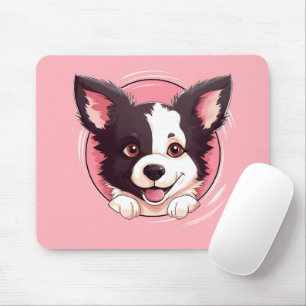 Niedlich Peeking Border Collie Dog Mousepad