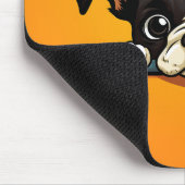 Niedlich Peeking Boston Terrier Dog Mousepad (Ecke)