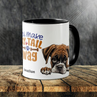 Niedlich Peeking Boxer Hund Sie machen meinen Schw