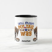 Niedlich Peeking Boxer Hund Sie machen meinen Schw Tasse (Zentrum)