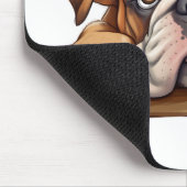 Niedlich Peeking Bulldog Mousepad (Ecke)