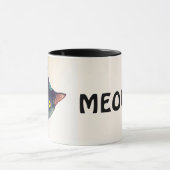 Niedlich Peeking Cat Design Kaffee Tasse (Zentrum)