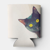 Niedlich Peeking Cat Design kann kühler sein Dosenkühler (Rückseite)
