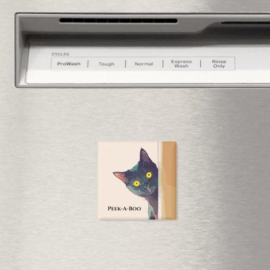 Niedlich Peeking Cat Design Magnet (In Situ (Geschirrspüler))