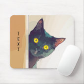 Niedlich Peeking Cat Design Mouse Pad Mousepad (Mit Mouse)
