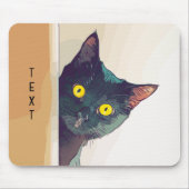 Niedlich Peeking Cat Design Mouse Pad Mousepad (Vorne)