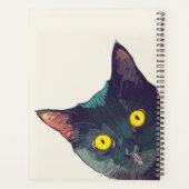 Niedlich Peeking Cat Design Planner/Organisator Planer (Rückseite)