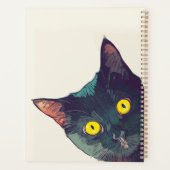 Niedlich Peeking Cat Design Planner/Organisator Planer (Rückseite)