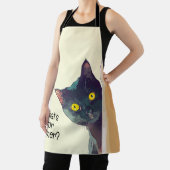 Niedlich Peeking Cat Design Schürze (InSitu)