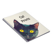 Niedlich Peeking Cat Design Spiral Notebook Notizblock (Rechte Seite)
