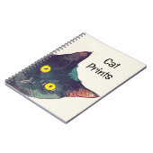 Niedlich Peeking Cat Design Spiral Notebook Notizblock (Linke Seite)