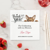 Niedlich Peeking Cat Paper Napkins Serviette (Beispiel)