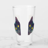 Niedlich Peeking Cat Purr-y Vida Trinkglas Glas (Links)