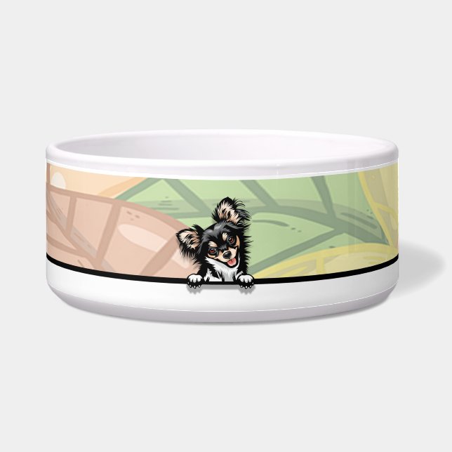 Niedlich Peeking Chihuahua, Küche Napf (Vorderseite)