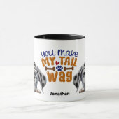 Niedlich Peeking Dalmatiner Hund Sie machen meinen Tasse (Zentrum)