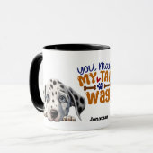 Niedlich Peeking Dalmatiner Hund Sie machen meinen Tasse (Vorderseite Links)