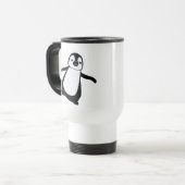 Niedlich Peeking Penguin Holiday Personalisierter  Reisebecher (Vorderseite Links)