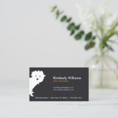 Niedlich Peeking Pup Dog Walker, Groomer, Trainer Visitenkarte (Stehend Vorderseite)