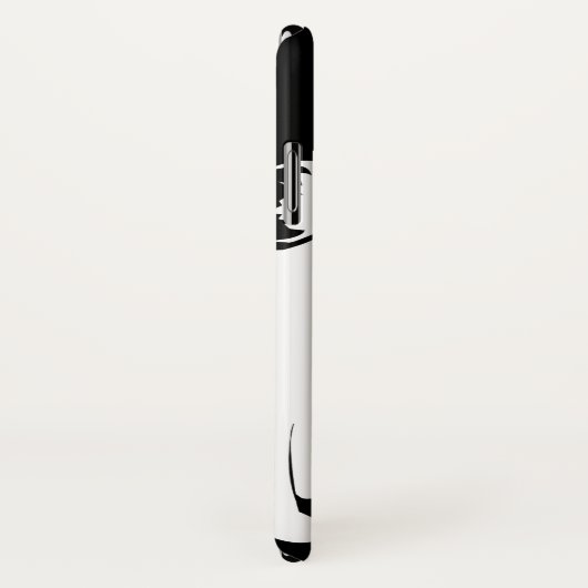 Niedlich Peeking Pup Pup auf Black Case-Mate iPhone Hülle (Hinten/Rechts)