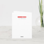 Niedlich Peeking Pup Pup on Gray Karte (Rückseite)