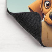 Niedlich Peeking Rhodesian Ridgeback Dog Mousepad (Ecke)