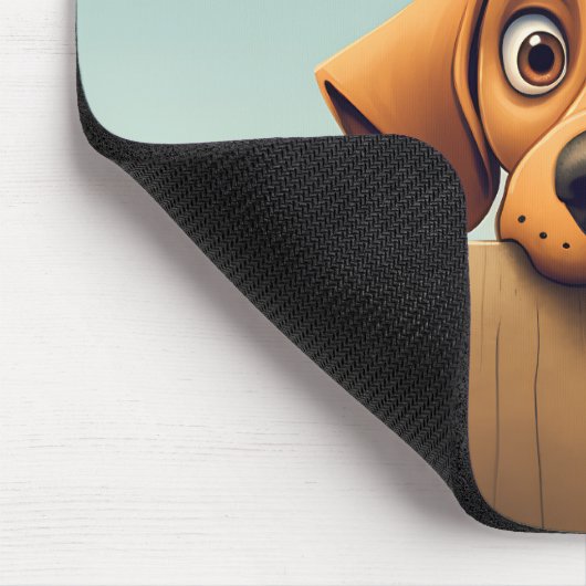 Niedlich Peeking Rhodesian Ridgeback Dog Mousepad (Ecke)