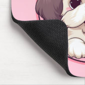 Niedlich Peeking Shih Tzu Dog Mousepad (Ecke)