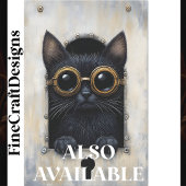 Niedlich Peeking Steampunk Black Kitten AP3 Decoup Seidenpapier