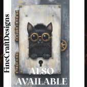 Niedlich Peeking Steampunk Black Kitten AP4 Decoup Seidenpapier