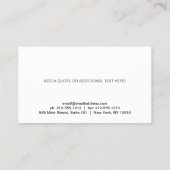 Niedlich Peeking Visitenkarte (Rückseite)