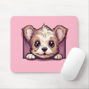 Niedlich Peeking Yorkshire Terrier Dog Mousepad
