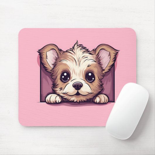 Niedlich Peeking Yorkshire Terrier Dog Mousepad (Mit Mouse)