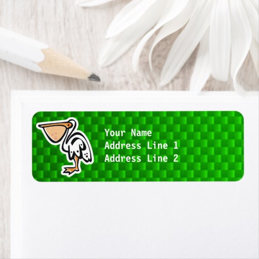 Niedlich Pelican; grün (Insitu)