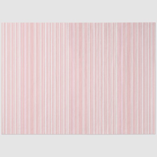 Niedlich Pellrosa Candy Streifen Seidenpapier (Vorderseite)