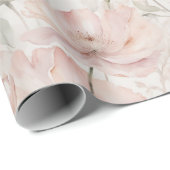 Niedlich Pellrosa Wasserfarbenpeonys Geschenkpapier (Rolleneckpunkt)