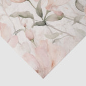 Niedlich Pellrosa Wasserfarbenpeonys Seidenpapier (Ausschnitt)