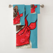 Niedlich Pembroke Welsh Corgi Badhandtuch Set (Insitu)