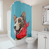 Niedlich Pembroke Welsh Corgi Duschvorhang (Beispiel)